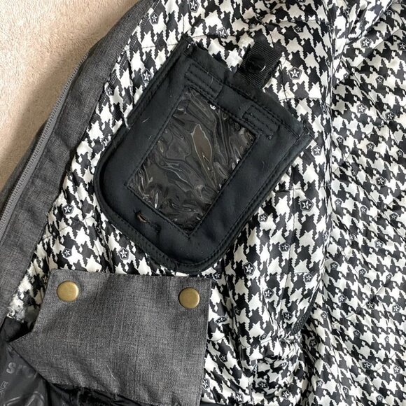 SESSIONS Grey Snowboard Ski Winter Jacket Coat With RECCO M - Picture 13 of 15